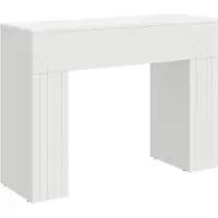 vidaXL Salontafel Wit 102 x 35 x 75 cm Bewerkt hout