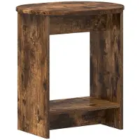 vidaXL Bijzettafel Gerookt eiken 50 x 39,5 x 55 cm Bewerkt hout