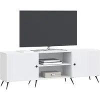 vidaXL TV Kast 150 x 31 x 50 cm Wit Bewerkt hout