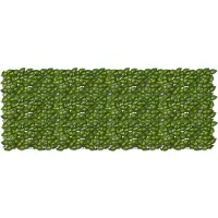 vidaXL Balkonscherm met bladeren Groen en Geel 200 x 75 cm