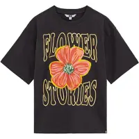 We fashion Shirt geel / honing / antraciet / lichtrood