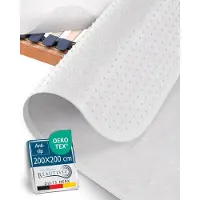 Beautissu Beautect Matrasbeschermer 200x200 cm met Noppen Antislip Lattenbodem & Matras Beschermer voor Bed & Boxspring