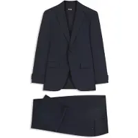 BOSS Tweedelig regular-fit pak van scheerwol Maat 110