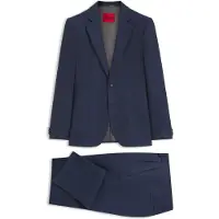 HUGO Tweedelig extra slim-fit pak van geruit twill
