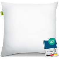 Beautissu BeauNuit NK - hoofdkussen slaapkamer kussen 80x80 cm - medium zacht - wasbaar hoofdkussen anti allergie