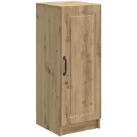 vidaXL Dressoir Artisanaal eiken 33 x 34,5 x 87 cm Bewerkt hout