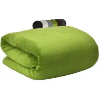 Beautissu Aurelia – Zacht Fleece Deken 220 x 240 cm – Fleece Plaid Groen