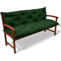 Beautissu Flair BR - Zit- en Rugkussen voor Tuinbank 100 x 50 x 50 cm groen - Comfortabel tuinkussen voor tuinmeubelen