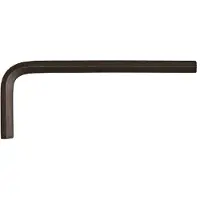Rotec Inbussleutel, metrisch, kort, L=44, gezwart, SW 1,5