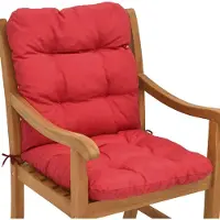 Beautissu Flair NL Ligbed, 100x50x8 cm, rood, voor buiten, UV-bestendig