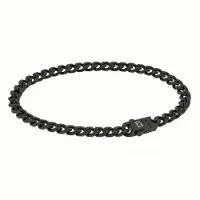 Steel & Barnett - Schakelarmband Heren - Svelte Stephen - Zwart - Maat L