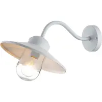 Elstead Lighting LED Wand Buitenlamp Klampenborg | 1X E27 Max 60W | IP44 | Dimbaar | White
