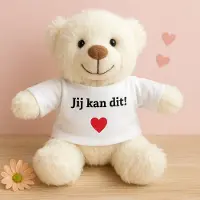 Mumbles Knuffel beertje- Jij kan dit!- Small- Créme