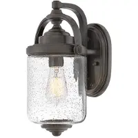 HINKLEY LED Wand Buitenlamp Willoughby | 1X E27 Max 60W | IP44 | Dimbaar | Oil Rubbed Bronze