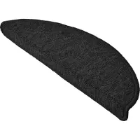 Beautissu ProStair - Trapmatten voor Smalle Trappen 55x15 cm - 15 Stuks - Trapmat Zelfklevend Afgerond - Antraciet