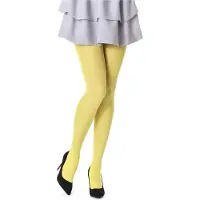 Bellivalini BLV-FI-1002 Dames Panty - 60 DEN - Polyamide - Microvezel - Geel – XL