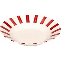 Secret De Gourmet Chéri Diep bord Ø20cm - Set van 6 stuks - Wit/Rood