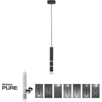 Paul Neuhaus Zwarte hanglamp Pure Vega 3000K