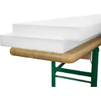 Beautissu Bierbank-kussens 2-delige set, comfortabel 4 cm dikke schuimstof voor biertentgarnituur, feesttentgarnituur