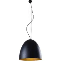 Lyora Zwarte hanglamp Egg L Ø 55cm