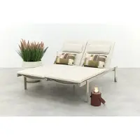 Van der Garde Tuinmeubelen Wave 2-persoons ligbed - Mokka