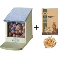 Esschert Design Eekhoorn voederhuis + voeder voor eekhoorn 500gram