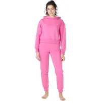 Bellivalini – Sportpak - Dames Huispak – Joggingpak – Trainingspak – Katoen – Tweedelig - Lange Mouwen – Roze – L – BLV-BLV50-222-SET