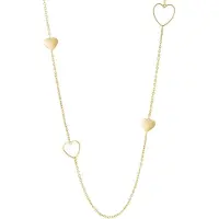 Yehwang Goudlief Amour lange ketting - Roestvrij staal - Verkleurt niet