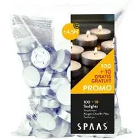 Spaas theelichten 110 stuks 4.5 uur brandtijd
