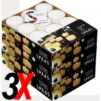 Spaas 72 Maxi Clearlights, 3x24 Stuks Voordeelverpakking - Theelichten in Transparante Cup, XL Waxinelichten 10 uur brandtijd, Gastro (Gastronomie Kwaliteit, 72 stuks, in Luxe Box), met RAL-keurmerk