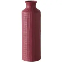 Boltze - Vaas - Fles - Burgundy - Paars - Keramiek - 40x12.5 - Design