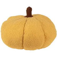 Clayre & Eef Decoratie Pompoen Ø 35x22 cm Geel Polyester Herfst decoratie