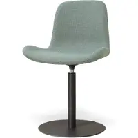 Nolon Niva-Fé Draaibare Tulp Eetkamerstoel Saliegroen - Mat Zwart Onderstel - Stoffen - Scandinavisch