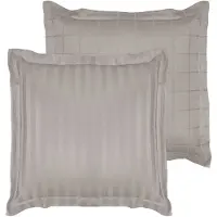 De Witte Lietaer Kussensloop Zygo Atmosphere- 50 x 70 cm - Grijs - Katoen Satijn