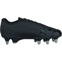 Canterbury Volwassen unisex Stampede Groundbreak Pro Soft Ground Rugbyschoenen (Zwart/Metaalzilver)