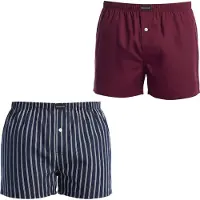 Abanderado 2-Pack Heren Essentiële Katoenen Boxer Shorts met Opening AADXY