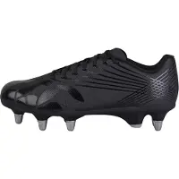 Canterbury Volwassen unisex Stampede Groundbreak Pro Soft Ground Rugbyschoenen (Zwart/Zilver)