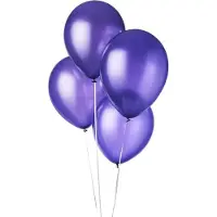 Party Deco Metallic Paarse ballonnen (50st)