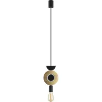 Nowodvorski Lighting Design hanglamp Drops Wood F 1-lichts zwart