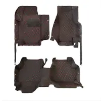 Happiq Auto Vloermat – Voor 2016-heden 5-zit Auto – Zwart Rood – Tapijten – Auto Interieur Onderdelen – Accessoires Cover – 127 cm x 63,5 cm