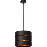 Lucide Hanglamp Rosas - Zwart - Messing - 26cm - E27