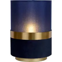 Lucide EXTRAVAGANZA TUSSE - Tafellamp - Ø 15 cm - 1xE14 - Blauw