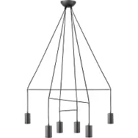 Nowodvorski Lighting Zwarte hanglamp Imbria 6x E27