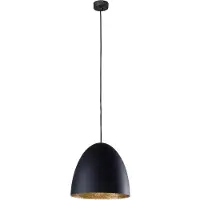 Nowodvorski Lighting Zwarte hanglamp Egg M Ø 38cm