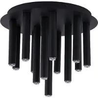 Lyora Nowodvorski Stalactite Plafondlamp, 13 lichtpunten, zwart
