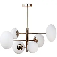 Zumaline Luxe Hanglamp OMI Goud Metaal Glas G9 6 lichtpunten