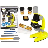 Leantoys Kindermicroscoop. Educatief speelgoed. Geel