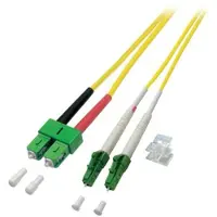 Dsit OS2 duplex glasvezel kabel LC/APC-SC/APC 0,50m