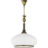 Jupiter Hanglamp Petro, dimbaar, brons / oud-messing, Woon-/ Eetkamer, metaal, Antiek, hanglamp