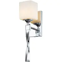 Kichler LED Wandlamp Marette | 3W 3000K 300Lm 830 | IP44 | Polished Chrome